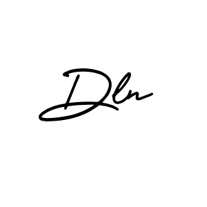 Design your own signature with our free online signature maker. With this signature software, you can create a handwritten (AmerikaSignatureDemo-Regular) signature for name Dln. Dln signature style 3 images and pictures png