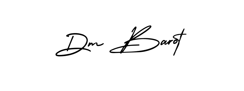 Create a beautiful signature design for name Dm Barot. With this signature (AmerikaSignatureDemo-Regular) fonts, you can make a handwritten signature for free. Dm Barot signature style 3 images and pictures png