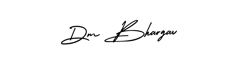 How to make Dm Bhargav name signature. Use AmerikaSignatureDemo-Regular style for creating short signs online. This is the latest handwritten sign. Dm Bhargav signature style 3 images and pictures png