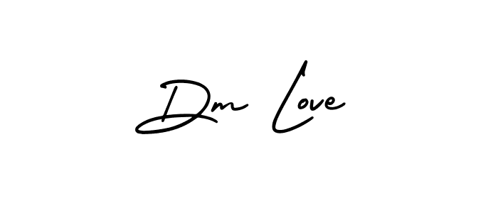 Also we have Dm Love name is the best signature style. Create professional handwritten signature collection using AmerikaSignatureDemo-Regular autograph style. Dm Love signature style 3 images and pictures png