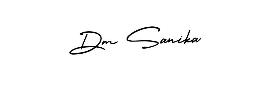 Make a beautiful signature design for name Dm Sanika. Use this online signature maker to create a handwritten signature for free. Dm Sanika signature style 3 images and pictures png