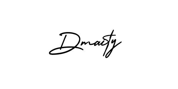 The best way (AmerikaSignatureDemo-Regular) to make a short signature is to pick only two or three words in your name. The name Dmaity include a total of six letters. For converting this name. Dmaity signature style 3 images and pictures png