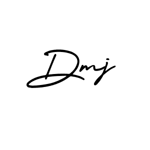 How to make Dmj name signature. Use AmerikaSignatureDemo-Regular style for creating short signs online. This is the latest handwritten sign. Dmj signature style 3 images and pictures png