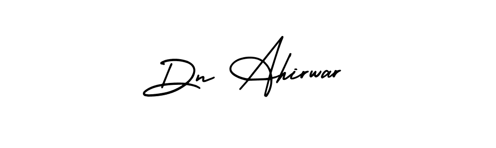 Design your own signature with our free online signature maker. With this signature software, you can create a handwritten (AmerikaSignatureDemo-Regular) signature for name Dn Ahirwar. Dn Ahirwar signature style 3 images and pictures png