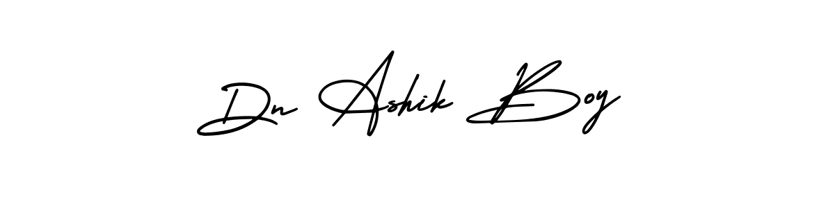 Dn Ashik Boy stylish signature style. Best Handwritten Sign (AmerikaSignatureDemo-Regular) for my name. Handwritten Signature Collection Ideas for my name Dn Ashik Boy. Dn Ashik Boy signature style 3 images and pictures png