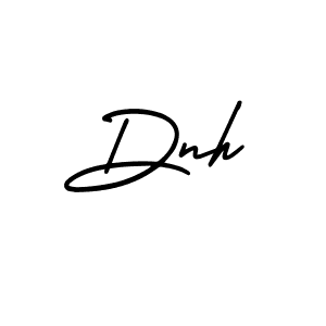 How to make Dnh name signature. Use AmerikaSignatureDemo-Regular style for creating short signs online. This is the latest handwritten sign. Dnh signature style 3 images and pictures png