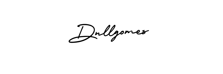 It looks lik you need a new signature style for name Dnllgomes. Design unique handwritten (AmerikaSignatureDemo-Regular) signature with our free signature maker in just a few clicks. Dnllgomes signature style 3 images and pictures png