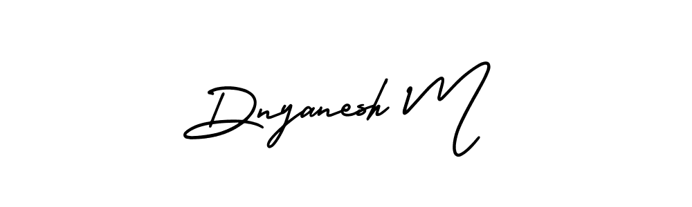 Make a beautiful signature design for name Dnyanesh M. With this signature (AmerikaSignatureDemo-Regular) style, you can create a handwritten signature for free. Dnyanesh M signature style 3 images and pictures png