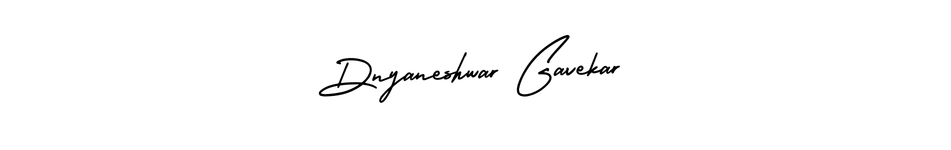 You should practise on your own different ways (AmerikaSignatureDemo-Regular) to write your name (Dnyaneshwar Gavekar) in signature. don't let someone else do it for you. Dnyaneshwar Gavekar signature style 3 images and pictures png