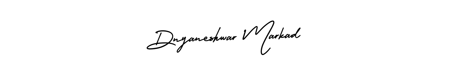 How to make Dnyaneshwar Markad signature? AmerikaSignatureDemo-Regular is a professional autograph style. Create handwritten signature for Dnyaneshwar Markad name. Dnyaneshwar Markad signature style 3 images and pictures png