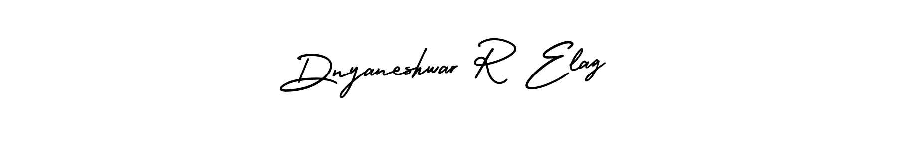 Make a beautiful signature design for name Dnyaneshwar R Elag. With this signature (AmerikaSignatureDemo-Regular) style, you can create a handwritten signature for free. Dnyaneshwar R Elag signature style 3 images and pictures png