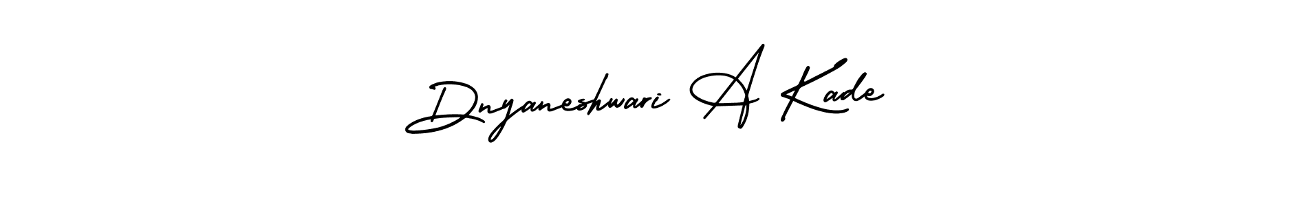 AmerikaSignatureDemo-Regular is a professional signature style that is perfect for those who want to add a touch of class to their signature. It is also a great choice for those who want to make their signature more unique. Get Dnyaneshwari A Kade name to fancy signature for free. Dnyaneshwari A Kade signature style 3 images and pictures png