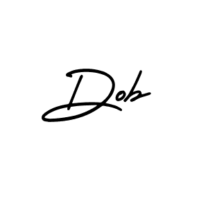 Design your own signature with our free online signature maker. With this signature software, you can create a handwritten (AmerikaSignatureDemo-Regular) signature for name Dob. Dob signature style 3 images and pictures png