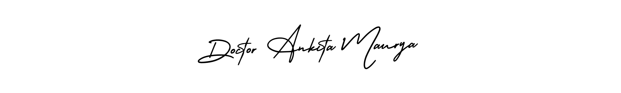if you are searching for the best signature style for your name Doctor Ankita Maurya. so please give up your signature search. here we have designed multiple signature styles  using AmerikaSignatureDemo-Regular. Doctor Ankita Maurya signature style 3 images and pictures png