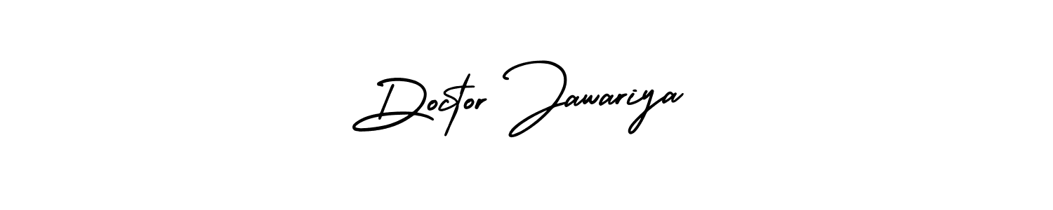 This is the best signature style for the Doctor Jawariya name. Also you like these signature font (AmerikaSignatureDemo-Regular). Mix name signature. Doctor Jawariya signature style 3 images and pictures png