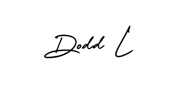 Make a beautiful signature design for name Dodd L. With this signature (AmerikaSignatureDemo-Regular) style, you can create a handwritten signature for free. Dodd L signature style 3 images and pictures png