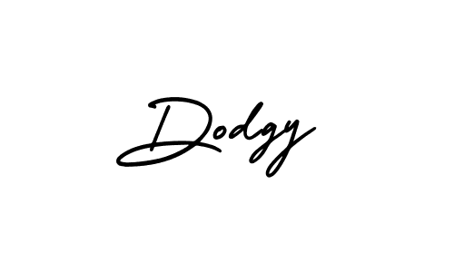 Create a beautiful signature design for name Dodgy. With this signature (AmerikaSignatureDemo-Regular) fonts, you can make a handwritten signature for free. Dodgy signature style 3 images and pictures png