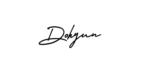 How to make Dohyun name signature. Use AmerikaSignatureDemo-Regular style for creating short signs online. This is the latest handwritten sign. Dohyun signature style 3 images and pictures png