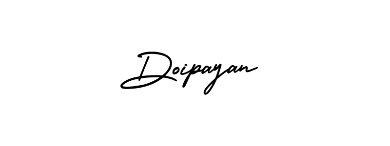The best way (AmerikaSignatureDemo-Regular) to make a short signature is to pick only two or three words in your name. The name Doipayan include a total of six letters. For converting this name. Doipayan signature style 3 images and pictures png