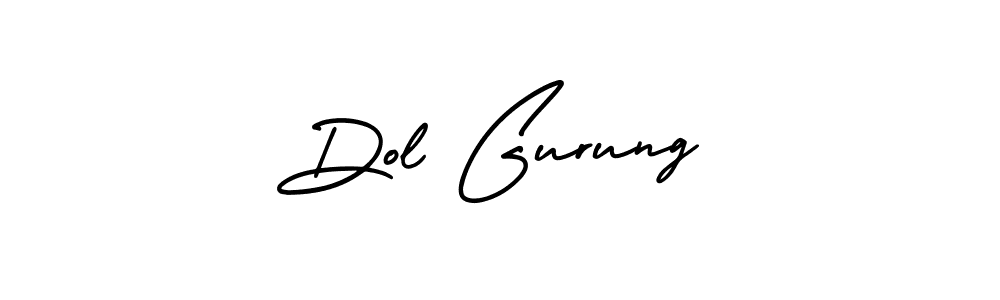 Also You can easily find your signature by using the search form. We will create Dol Gurung name handwritten signature images for you free of cost using AmerikaSignatureDemo-Regular sign style. Dol Gurung signature style 3 images and pictures png