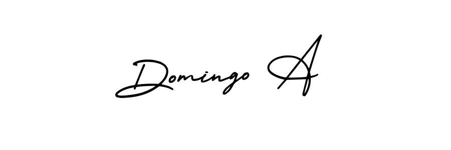 Also You can easily find your signature by using the search form. We will create Domingo A name handwritten signature images for you free of cost using AmerikaSignatureDemo-Regular sign style. Domingo A signature style 3 images and pictures png