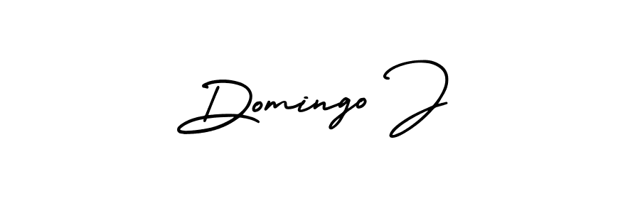 AmerikaSignatureDemo-Regular is a professional signature style that is perfect for those who want to add a touch of class to their signature. It is also a great choice for those who want to make their signature more unique. Get Domingo J name to fancy signature for free. Domingo J signature style 3 images and pictures png