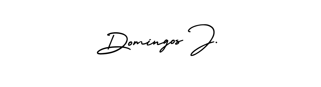 Domingos J. stylish signature style. Best Handwritten Sign (AmerikaSignatureDemo-Regular) for my name. Handwritten Signature Collection Ideas for my name Domingos J.. Domingos J. signature style 3 images and pictures png