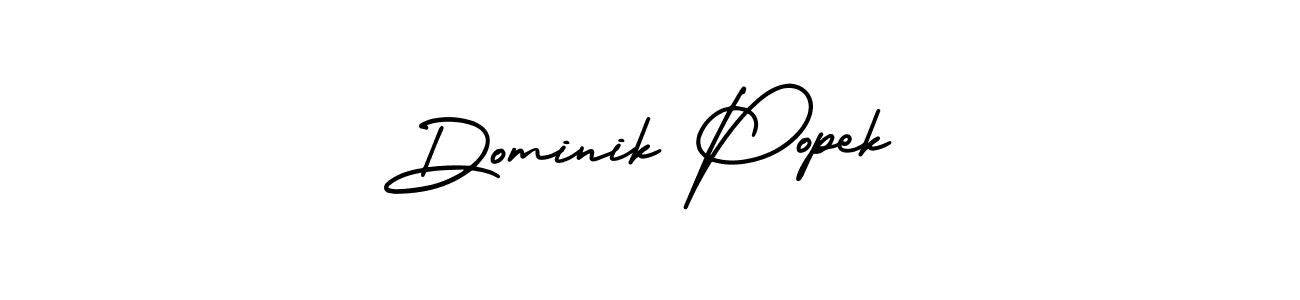 Best and Professional Signature Style for Dominik Popek. AmerikaSignatureDemo-Regular Best Signature Style Collection. Dominik Popek signature style 3 images and pictures png