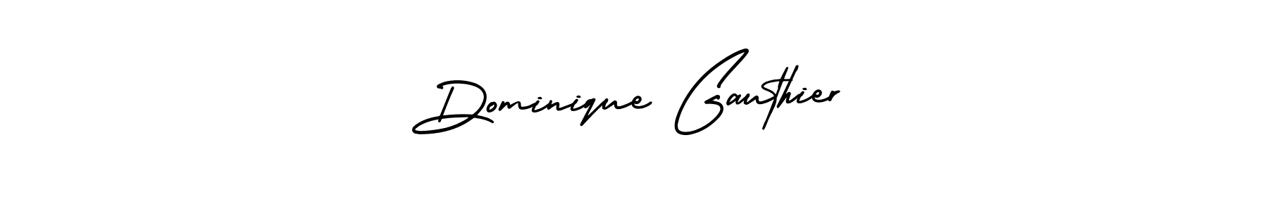 Make a beautiful signature design for name Dominique Gauthier. With this signature (AmerikaSignatureDemo-Regular) style, you can create a handwritten signature for free. Dominique Gauthier signature style 3 images and pictures png