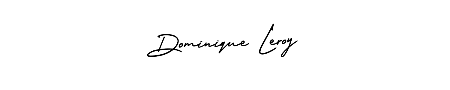 Create a beautiful signature design for name Dominique Leroy. With this signature (AmerikaSignatureDemo-Regular) fonts, you can make a handwritten signature for free. Dominique Leroy signature style 3 images and pictures png