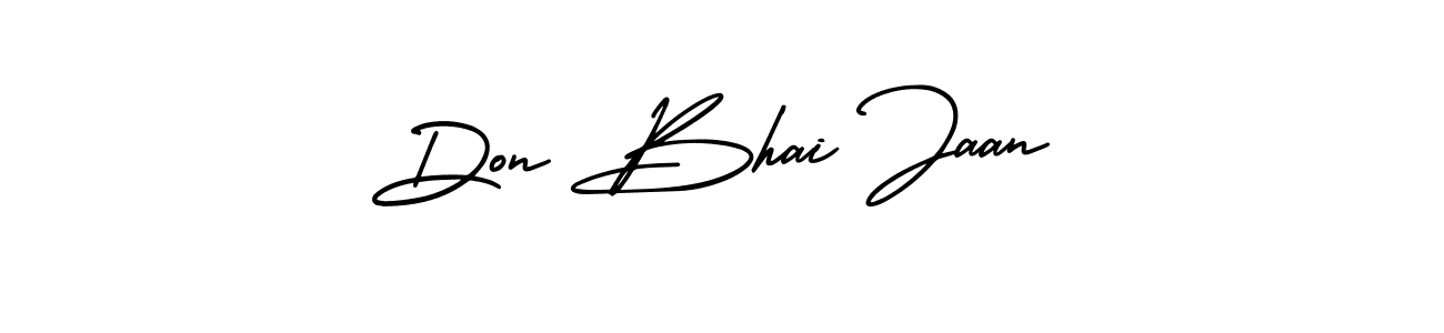 Create a beautiful signature design for name Don Bhai Jaan. With this signature (AmerikaSignatureDemo-Regular) fonts, you can make a handwritten signature for free. Don Bhai Jaan signature style 3 images and pictures png