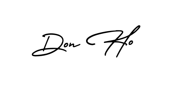 Don Ho stylish signature style. Best Handwritten Sign (AmerikaSignatureDemo-Regular) for my name. Handwritten Signature Collection Ideas for my name Don Ho. Don Ho signature style 3 images and pictures png