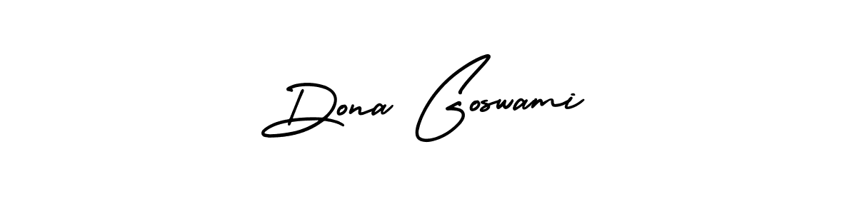 How to make Dona Goswami signature? AmerikaSignatureDemo-Regular is a professional autograph style. Create handwritten signature for Dona Goswami name. Dona Goswami signature style 3 images and pictures png