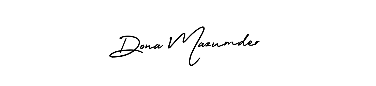 It looks lik you need a new signature style for name Dona Mazumder. Design unique handwritten (AmerikaSignatureDemo-Regular) signature with our free signature maker in just a few clicks. Dona Mazumder signature style 3 images and pictures png