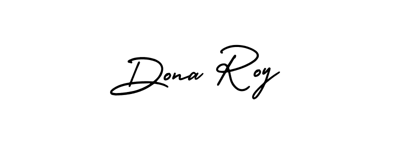 Use a signature maker to create a handwritten signature online. With this signature software, you can design (AmerikaSignatureDemo-Regular) your own signature for name Dona Roy. Dona Roy signature style 3 images and pictures png