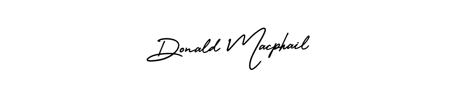 Donald Macphail stylish signature style. Best Handwritten Sign (AmerikaSignatureDemo-Regular) for my name. Handwritten Signature Collection Ideas for my name Donald Macphail. Donald Macphail signature style 3 images and pictures png