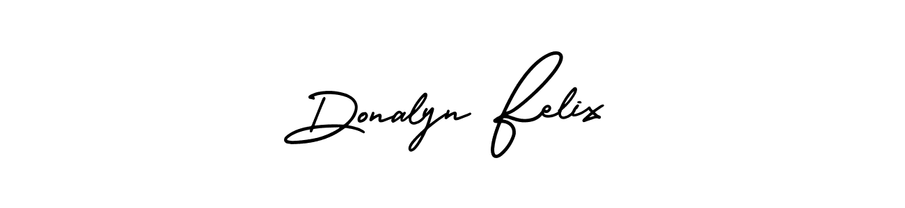 Create a beautiful signature design for name Donalyn Felix. With this signature (AmerikaSignatureDemo-Regular) fonts, you can make a handwritten signature for free. Donalyn Felix signature style 3 images and pictures png