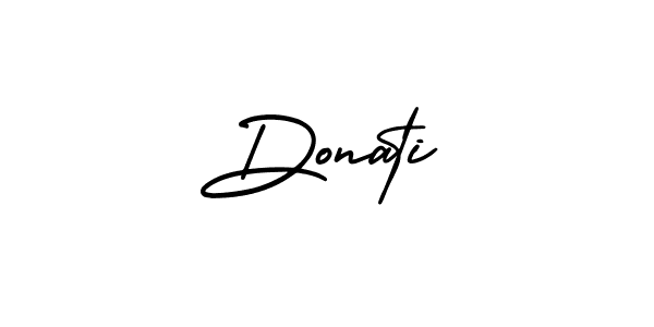 You should practise on your own different ways (AmerikaSignatureDemo-Regular) to write your name (Donati) in signature. don't let someone else do it for you. Donati signature style 3 images and pictures png