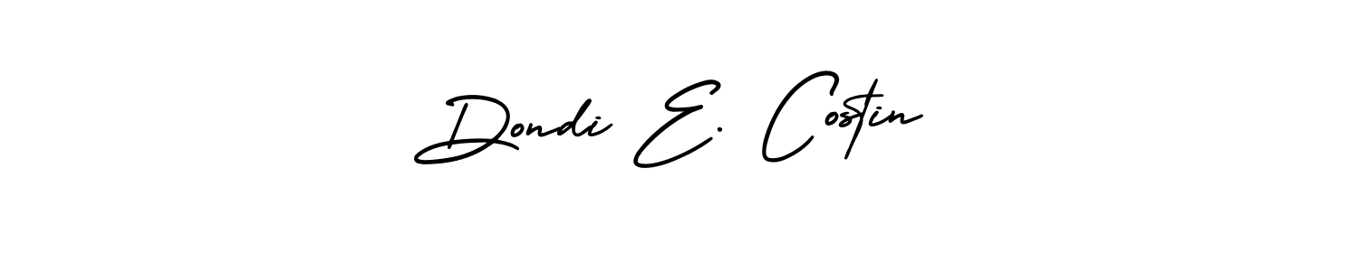 Check out images of Autograph of Dondi E. Costin name. Actor Dondi E. Costin Signature Style. AmerikaSignatureDemo-Regular is a professional sign style online. Dondi E. Costin signature style 3 images and pictures png