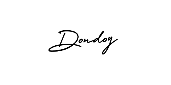 Use a signature maker to create a handwritten signature online. With this signature software, you can design (AmerikaSignatureDemo-Regular) your own signature for name Dondoy. Dondoy signature style 3 images and pictures png