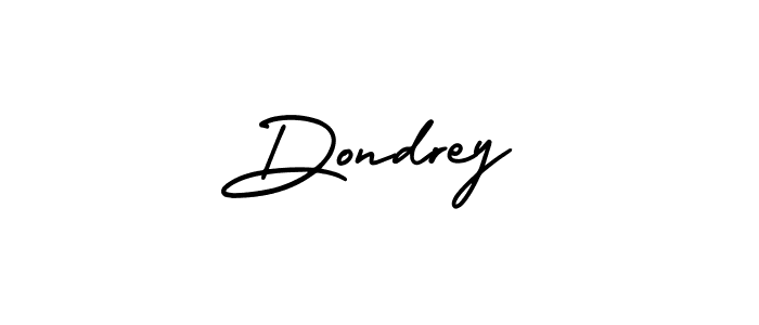 How to make Dondrey signature? AmerikaSignatureDemo-Regular is a professional autograph style. Create handwritten signature for Dondrey name. Dondrey signature style 3 images and pictures png