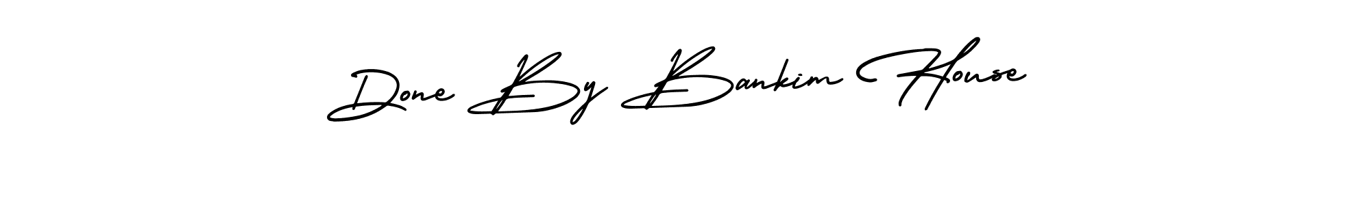 Best and Professional Signature Style for Done By Bankim House. AmerikaSignatureDemo-Regular Best Signature Style Collection. Done By Bankim House signature style 3 images and pictures png