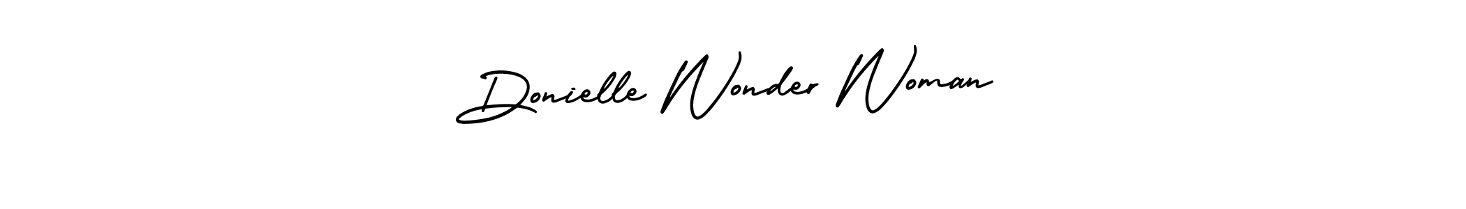 Design your own signature with our free online signature maker. With this signature software, you can create a handwritten (AmerikaSignatureDemo-Regular) signature for name Donielle Wonder Woman. Donielle Wonder Woman signature style 3 images and pictures png
