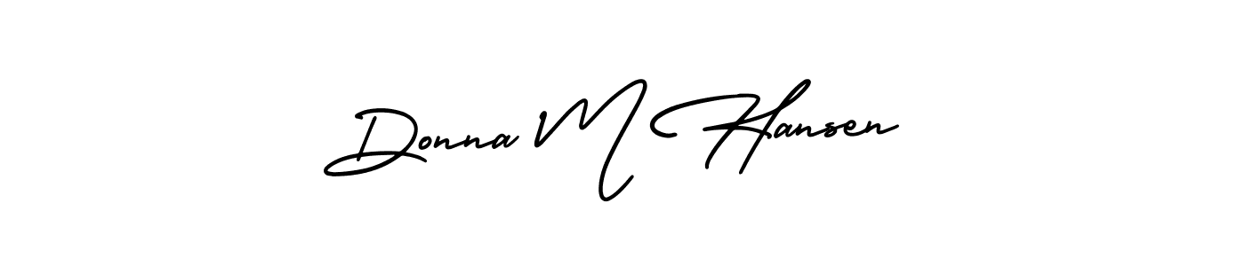 This is the best signature style for the Donna M Hansen name. Also you like these signature font (AmerikaSignatureDemo-Regular). Mix name signature. Donna M Hansen signature style 3 images and pictures png