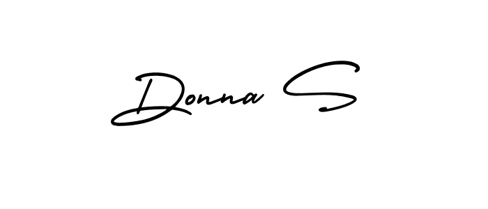 Make a beautiful signature design for name Donna S. With this signature (AmerikaSignatureDemo-Regular) style, you can create a handwritten signature for free. Donna S signature style 3 images and pictures png