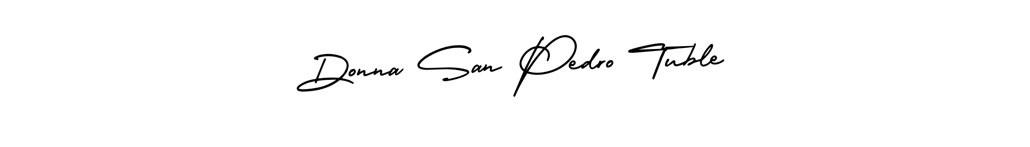 The best way (AmerikaSignatureDemo-Regular) to make a short signature is to pick only two or three words in your name. The name Donna San Pedro Tuble include a total of six letters. For converting this name. Donna San Pedro Tuble signature style 3 images and pictures png