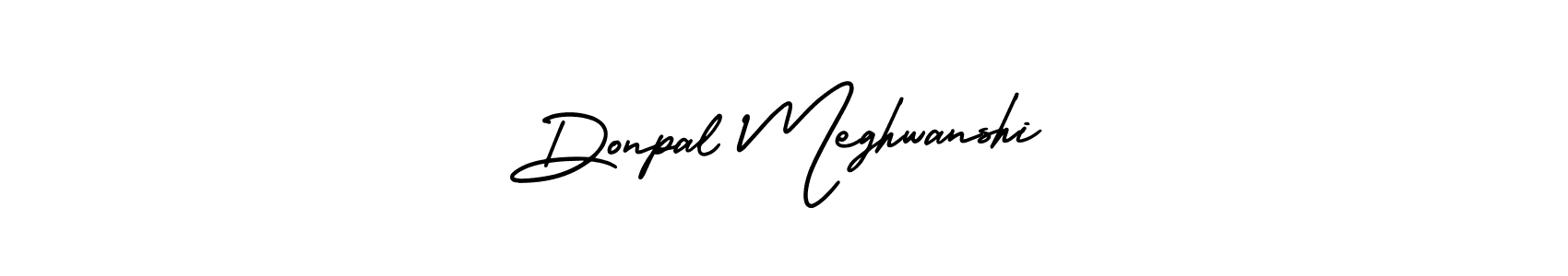 Make a short Donpal Meghwanshi signature style. Manage your documents anywhere anytime using AmerikaSignatureDemo-Regular. Create and add eSignatures, submit forms, share and send files easily. Donpal Meghwanshi signature style 3 images and pictures png