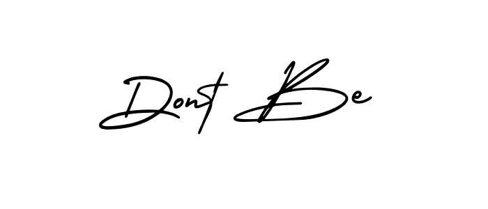 AmerikaSignatureDemo-Regular is a professional signature style that is perfect for those who want to add a touch of class to their signature. It is also a great choice for those who want to make their signature more unique. Get Dont Be name to fancy signature for free. Dont Be signature style 3 images and pictures png