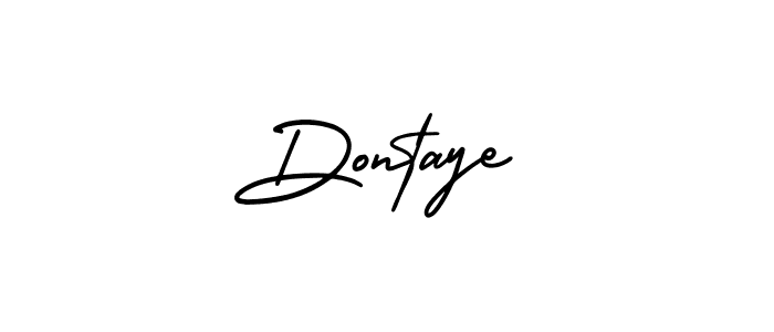 Create a beautiful signature design for name Dontaye. With this signature (AmerikaSignatureDemo-Regular) fonts, you can make a handwritten signature for free. Dontaye signature style 3 images and pictures png