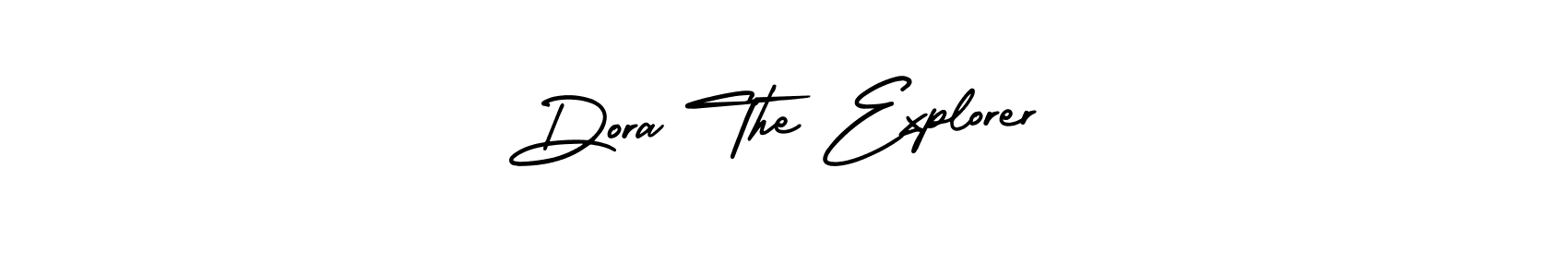 Create a beautiful signature design for name Dora The Explorer. With this signature (AmerikaSignatureDemo-Regular) fonts, you can make a handwritten signature for free. Dora The Explorer signature style 3 images and pictures png